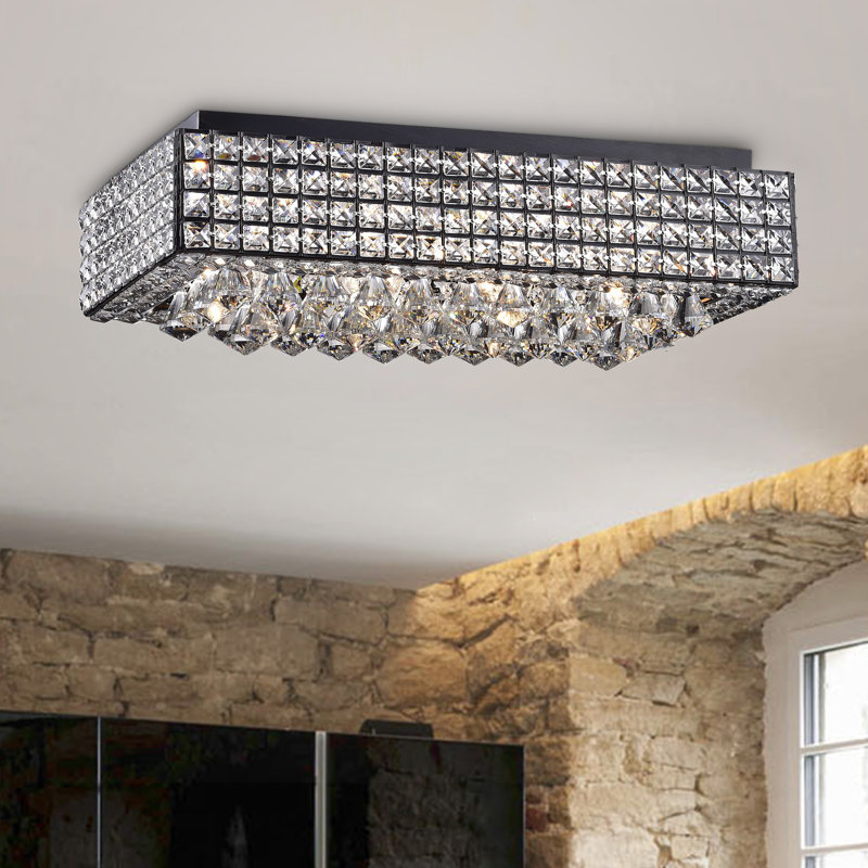 Plafonnier encastré 8 lumières 23 po Bennett, Noir