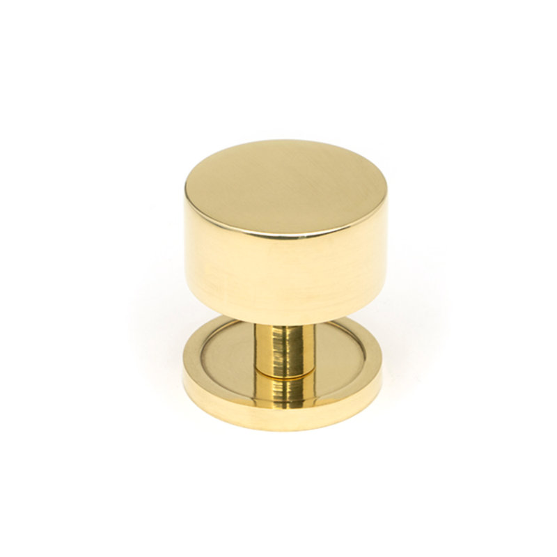 Round Knob, Polished Brass, 3 cm