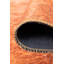 Tapis décoratif orange à motif tissé rétro-1271497134
