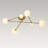 6 - Light Sputnik Glass Globe Linear Semi Flush Mount -24253038