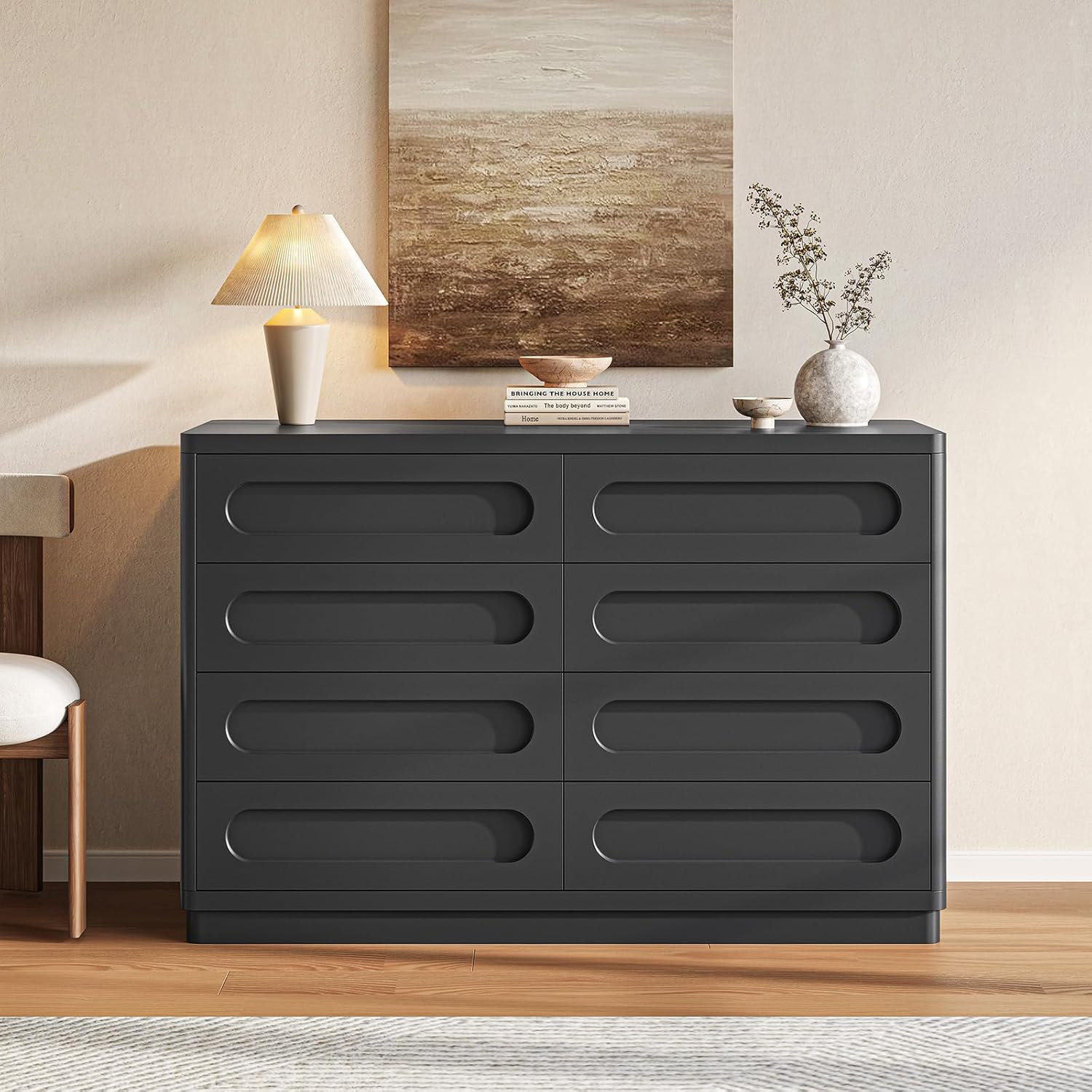 Ebern Designs 8 Drawers Dresser For Bedroom, 47.2" Wide Dresser For Closet, Large Wood Tv Stand, Chest Of Drawers With Deep Drawer For Living Room, Hallway,home Office,black & Reviews - Wayfair Canada Ebern Designs 8 Drawers Dresser For Bedroom, 47.2" Wide Dresser For Closet, Large Wood Tv Stand, Chest Of Drawers With Deep Drawer For Living Room, Hallway,home Office,black & Reviews - Wayfair Canada