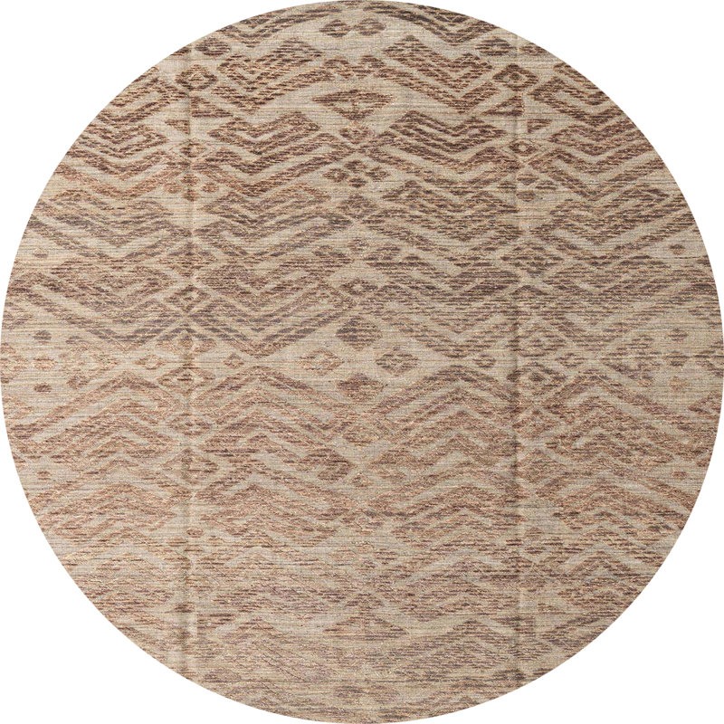 Tapis abstrait moderne 4424, Rond 7 pi