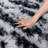 8x10 ft Tie-dyed Black and Grey Shag Rug, Ideal for living room decor, Ultra-Soft Puffy Fluffy Rug for Bedroom Flooring, Aesthetic Carpets Suitable for Kids' Rooms, Dorms, and Home Decor-108967457