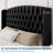 Upholstered Queen Bed Frame, Platform Bed Frame Wing back Headboard & Footboard, Button Tufted, No Box Spring Needed/Easy Assembly