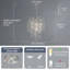 Lustre moderne en cristal 6 lumières-298148687