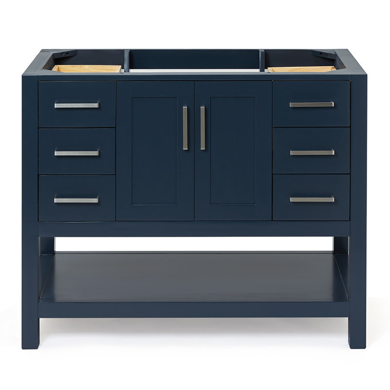 42'' W Single Bathroom Vanity Base, Midnight Blue