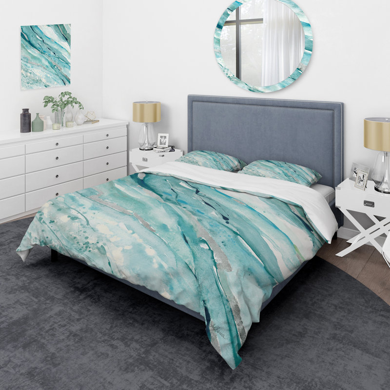 Springs I Farmhouse Duvet Cover Set, King Duvet Cover + 2 Shams