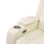 Ensemble de salon inclinable 3 pièces en cuir végétalien crème-827353048