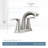 Graeden Centerset Bathroom Faucet with Drain Assembly