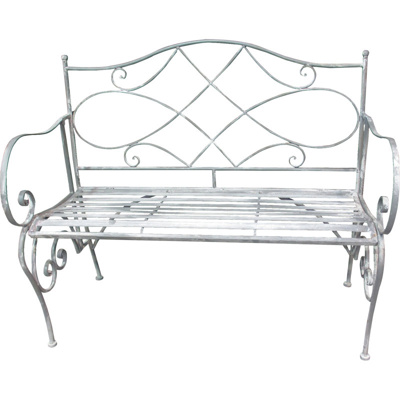 Tennyson Powder Coated Steel Outdoor Bench