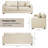 87” Chenille Fabric 2-seater Sofa, Comfy Deep Seat Sofa, Modern Large Loveseat Couch With Wide Armrest& Pillows, Wood Frame Home Sofa Couch For Living Room Apartment-1671716260