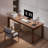 Rectangular Solid Wood with 2 drawers desk-1695618773