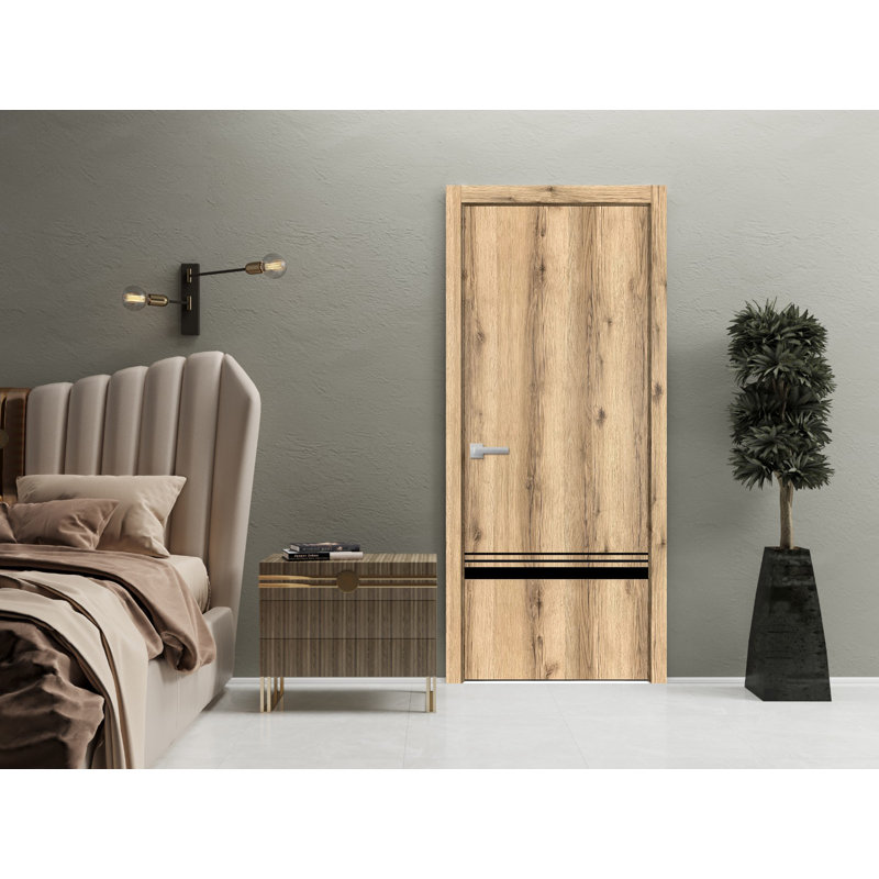 Porte intérieure moderne avec poignée | Planum 0012 | Garniture simple à panneau simple Regural | Portes de salle de bain robustes