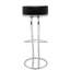 Wooden Upholstered Counter Stool with Metal Frame