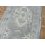 Tapis de couloir en laine noué à la main gris en Tapis décoratif laine noué à la main de conception unique 2 pi 8 po x 11 pi 5 po Corentin