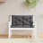 Garden Bench Cushion Set of 2 Anthracite Outdoor Patio Bench Cushions-1921456679-1921456710