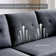 102.4" Wide Sofa with Storage Ottoman and Long Bench with Coffee Table