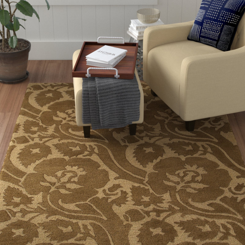 Elyria Wool Floral Indoor Rug, Rectangle 9' x 13'