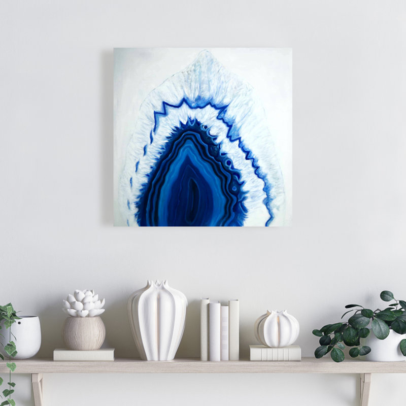 «Agate Geode», reproduction sur toile, Toile tendue, H 16 po x l 16 po