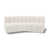 Tissu crème bouclé