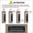 Electric Fireplaces 36 Inch Recessed Ultra Thin Wall Mounted with Remote, Multi-Color Flame | Tempered Glass+Sheet Metal+Plastic | Electric