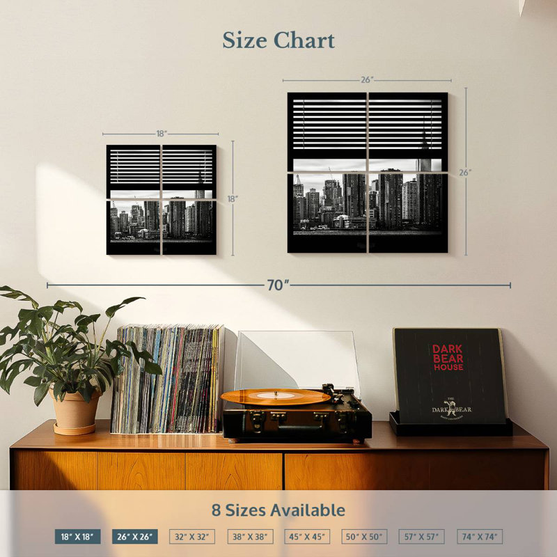 Sireci Window To New York, 26'' H x 26'' W