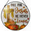 Panneau de vitrail 12 "H Fall Jesus-339577361
