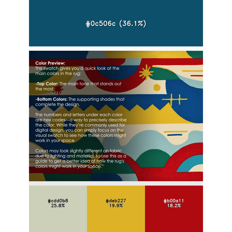 Wacky Stripe Rug, Round 7'