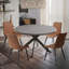 Ensemble de table de salle à manger moderne de 46 po avec chaise H 32,4 po-487878925-514377156