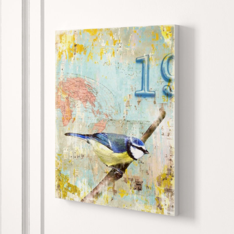 Aves 19 Print by Zoey Riley, Glass Coat, 20" H x 16" W