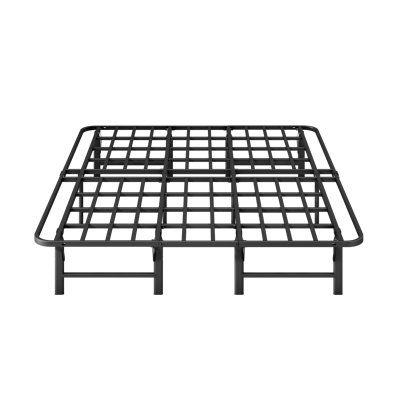 14" Platform Bed Frame No Box Spring Needed, Metal Bed Frame, Foldable Bed Frame, Easy To Assemble, Noise Free