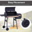 Barbecue portatif en acier Outsunny