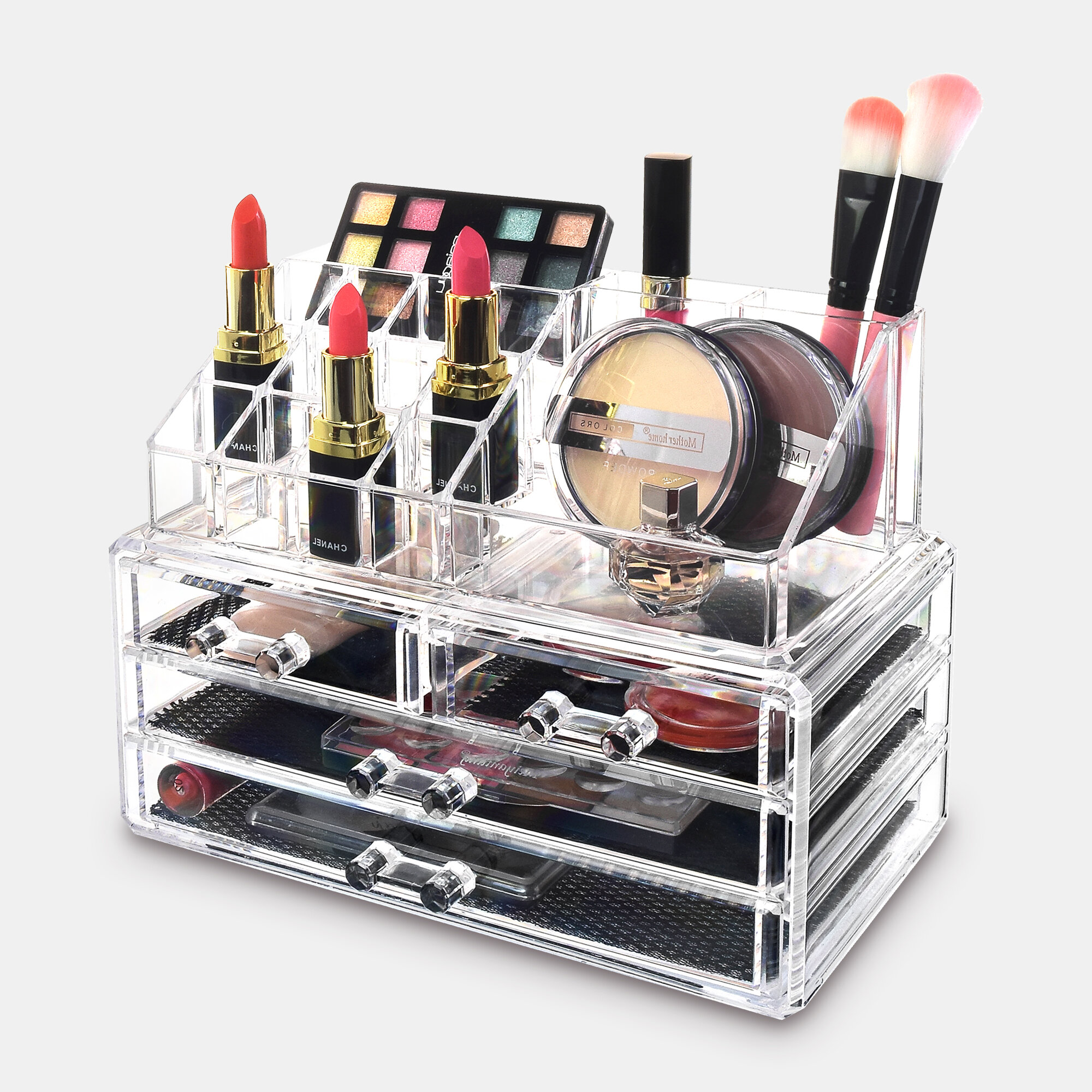 Kanja Makeup Organizer Rebrilliant Finish: White