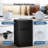  3.2 CU.FT Dual-Door Compact Mini Fridge with Freezer, Adjustable Thermostat, Reversible Door, Removable Shelves, Low Noise - Ideal for Bedroom/Office/Dorm/Kitchen/Apartment-94166379
