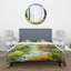 Paysage d'automne avec la rivière Wood - ensemble de housse de couette Lake House - microfibre de polyester-66392905