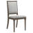 Gerie Upholstered Dining Side Chair Dark Brown