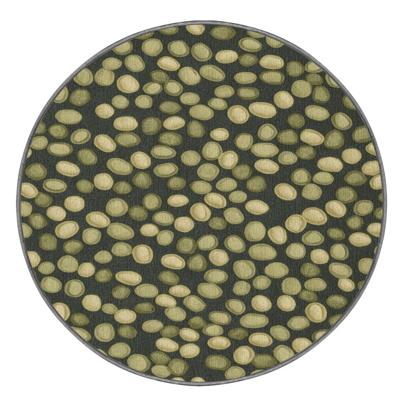  Tapis lavable Fava Bean, Rond 6 pi