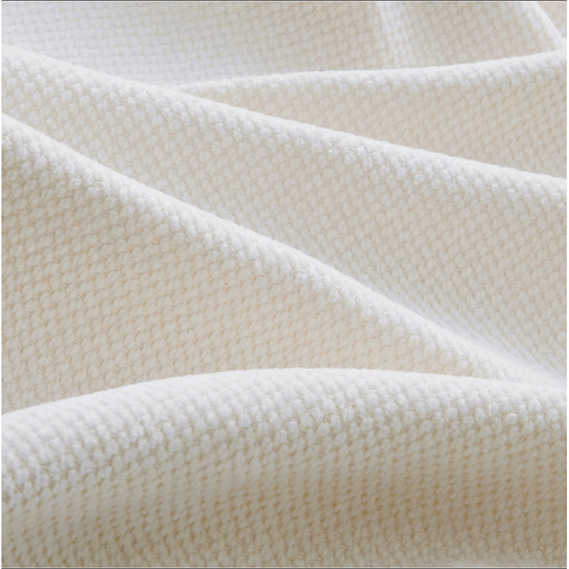Canapé modulaire confortable à 4 places en tissu de chenille plissé avec siège ergonomique en mousse haute densité, canapé modulaire en forme de L avec repose-pieds, accoudoirs arrondis arrondis et 2 coussins décoratifs ronds