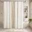 Rideau de douche imprimé en coton 72x72" (1 pièce) avec chenille-134771553-134771554