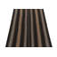 Wool Striped Area Rug in Black/Gray/Beige