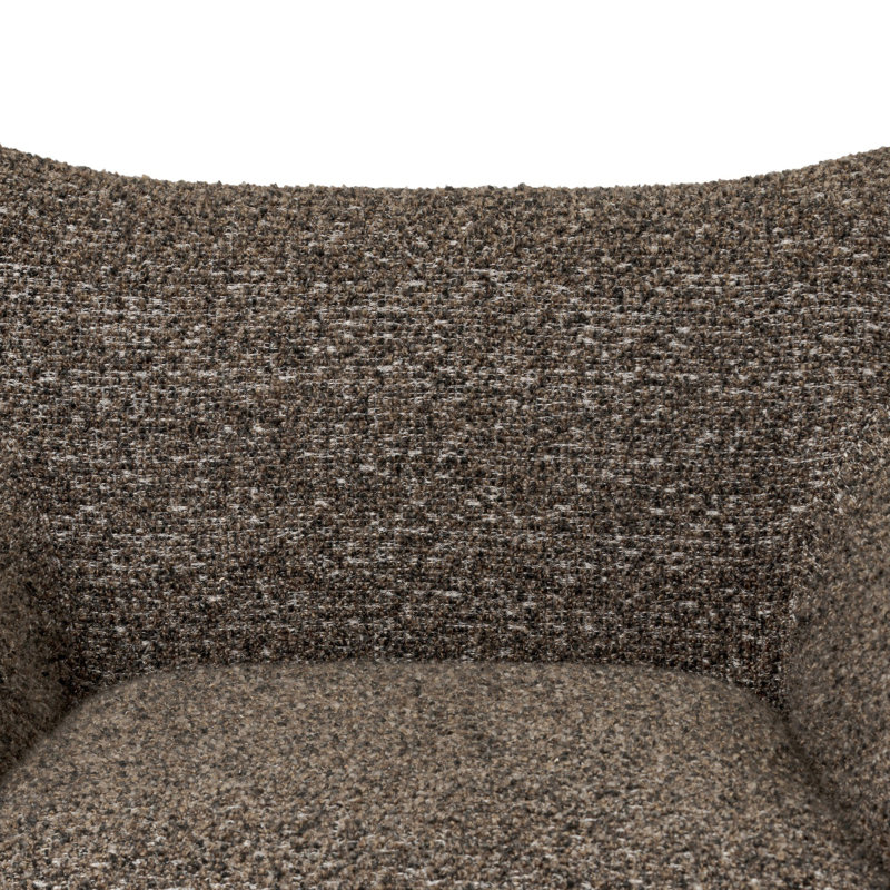 Margot Swivel Armchair, Ivan Granite Boucle