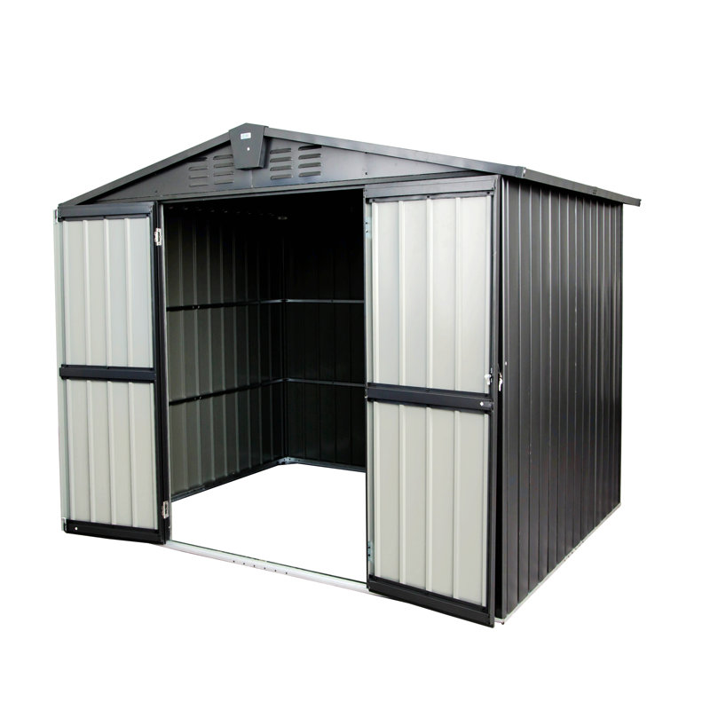 Outdoor Storage Shed,Metal Outside Sheds&Outdoor Storage Galvanized Steel,Tool Shed With Lockable Double Door For Patio,Backyard,Garden,Lawn