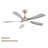 52-Inch Ceiling Fan with Light Featuring 5 ABS Blades Dimmable LED and Memory Function