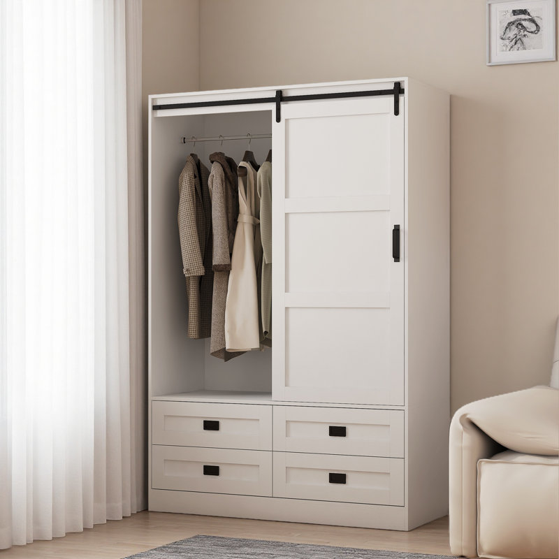Armoire de rangement haute avec garde-robe de chambre à coucher