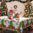 Washable Polyester Christmas Snowman Pattern Tablecloth for Christmas Decor-1022163678