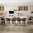 Swivel Bar Stools, 26.8'' Upholstered Counter Stool with Wood Back