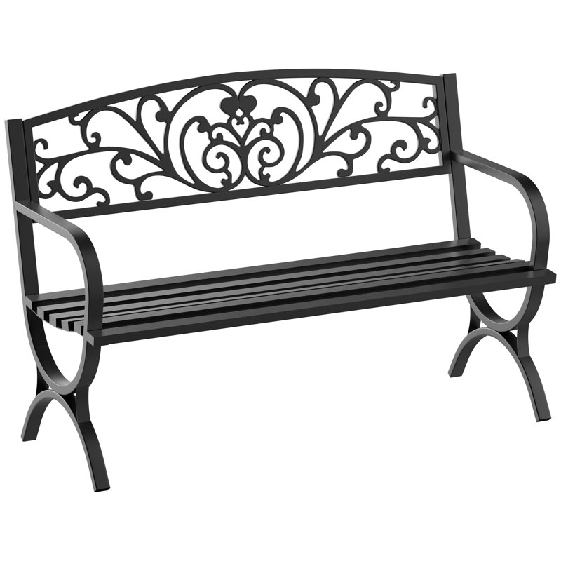 Aalexis Metal Outdoor Bench