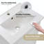 Meuble-lavabo simple 20 po avec plateau en bois manufacturé Shirou-1756506193