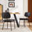 Dining Chairs Set Of 2, Upholstered Mid Century Modern Kitchen Dining Room Accent Chairs With Faux Leather Cushion Seat & Metal Legs For Kitchen, Living Room-2043465898-2015444208