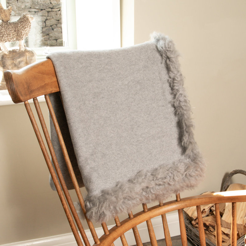 Hazina Throw Blanket, Grey, W40 x L40cm